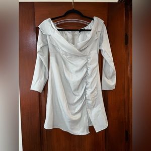 Pretty Little Thing Light Grey Dress Size 6